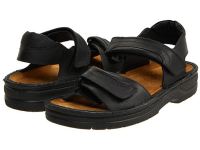 2016 Naot Footwear Euro Sandals for Men - Lappland - Black Matte Leather Sale Online